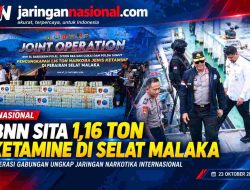 BNN dan Polri Bongkar Dua Jaringan Narkotika Internasional, 2,36 Ton Barang Bukti Disita