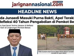 Sekda Junaedi Masuki Purna Bakti, Apel Terakhir Jadi Refleksi 40 Tahun Pengabdian di Pemkot Bekasi