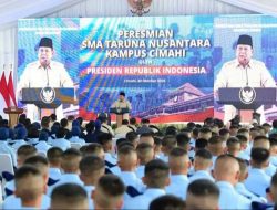 Prabowo Resmikan SMA Taruna Nusantara Cimahi, Tekankan Pendidikan dan Integritas Calon Pemimpin Bangsa