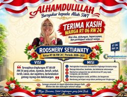 Roosmery Kembali Pimpin RT 06/24 Kaliabang Tengah, Raih 67 Suara