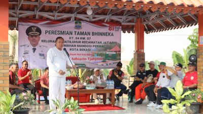 Resmikan Taman Bhineka di Jatiluhur, Tri Adhianto Tekankan Pentingnya Kepedulian Warga