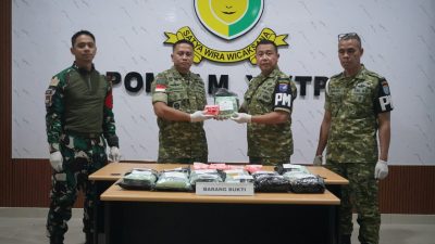 Satgas Yonarmed 19/Bogani Gagalkan Penyelundupan 32,2 Kg Sabu dan 4.867 Butir Ekstasi di Perbatasan Malaysia