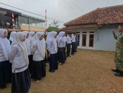 Peringati Hari Sumpah Pemuda, Satgas TMMD ke-130 Kodim 0622 Sukabumi Tanamkan Nasionalisme kepada Pelajar MTs At-Tohariyah