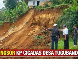 Longsor Terjang Desa Tugu Bandung Sukabumi, Irigasi Jebol dan Dua Rumah dalam Bahaya.